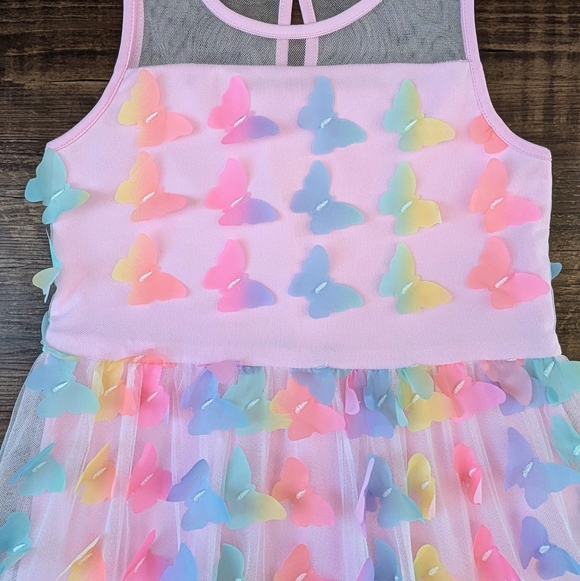 Children's Place Pink Butterfly Dress - Picture 3 of 12